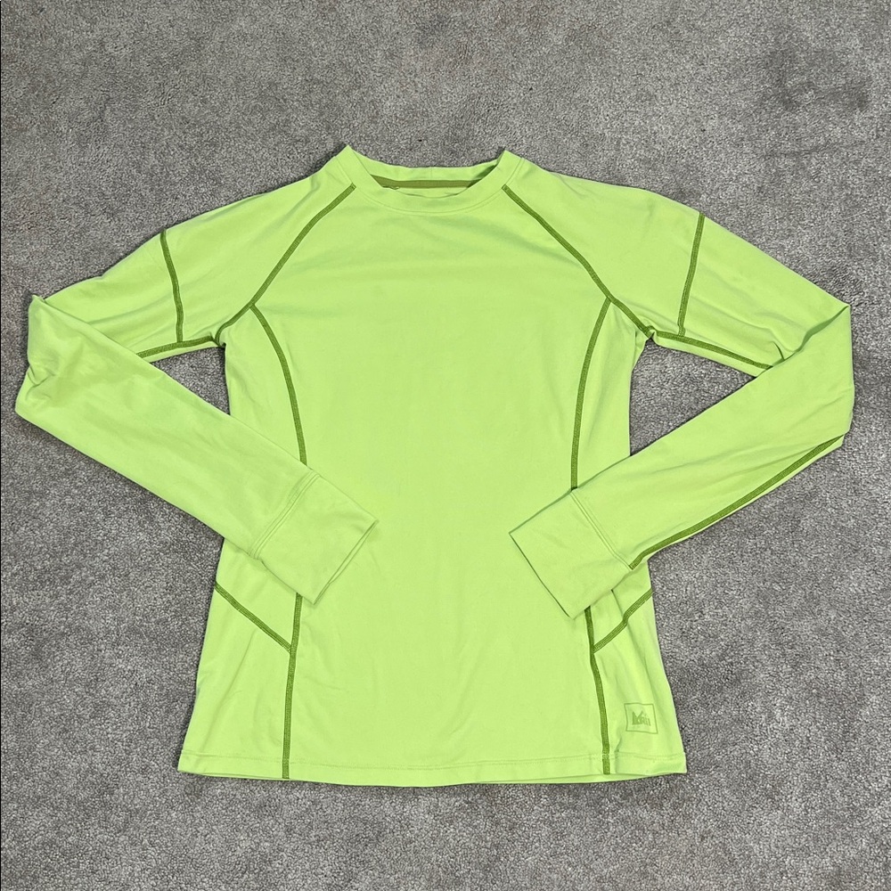 REI Co-op  Swiftland Long-Sleeve Running Outdoors Long Sleeve Green XS